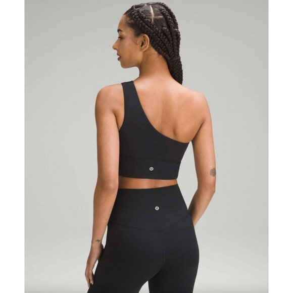 Lululemon Align Asymmetrical Bra 6 *Light Support, C/D Cup Nulu Black Athletic A - Picture 6 of 8